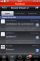 Vue d'un forum en particulier (iOS).